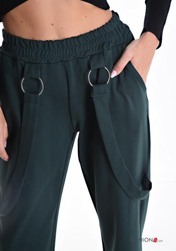Hose aus Baumwolle mit Taschen mit gummizug - ph 4