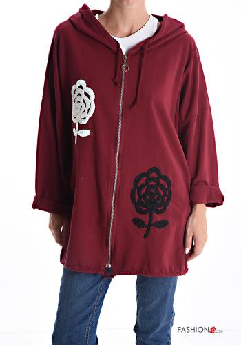 Felpa con zip con cappuccio - ph 1