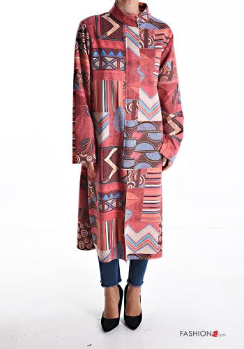 Cappotto maniche lunghe lungo con zip senza fodera - ph 1