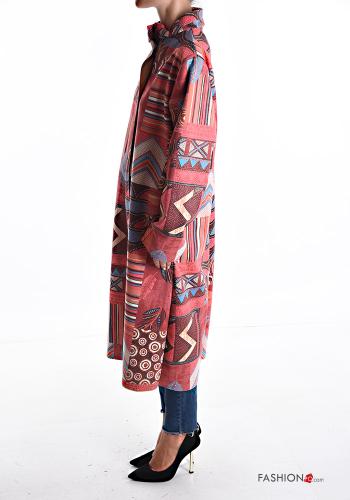 Cappotto maniche lunghe lungo con zip senza fodera - ph 3