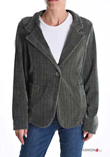 Chaqueta manga larga con botones sin forro