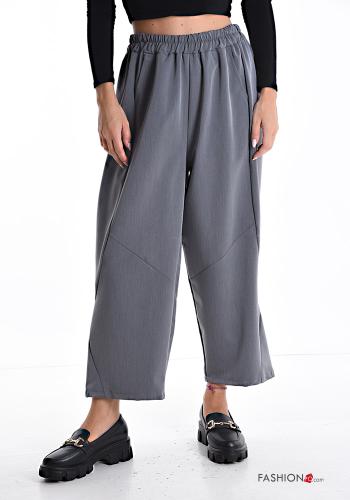 wide leg Hose mit Taschen mit gummizug - ph 1