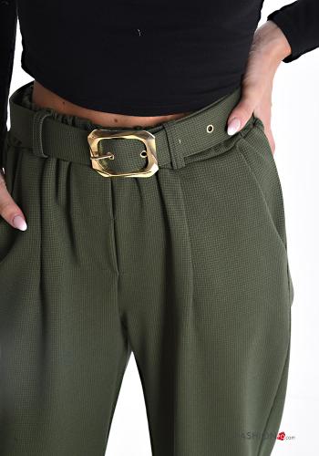 Hose mit Gürtel mit Taschen - ph 4