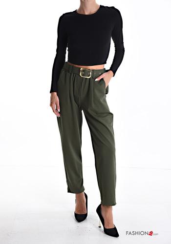 Hose mit Gürtel mit Taschen - ph 5