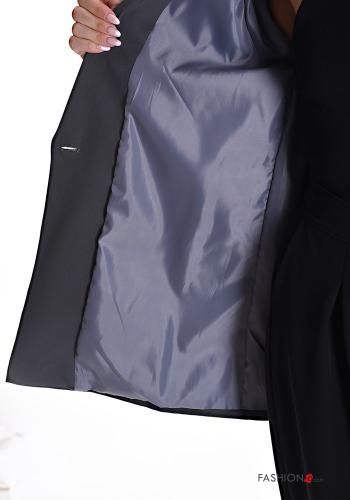 Tiermuster Blazer mit Knöpfen mit Futter - ph 6