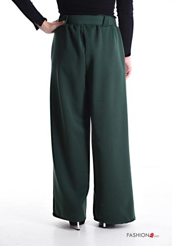 wide leg Hose mit Gürtel mit gummizug mit Taschen - ph 2