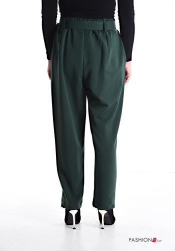 Hose aus Baumwolle mit Gürtel mit Taschen - ph 2