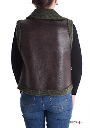 Smanicato ecopelle senza fodera con tasche con zip - ph 2