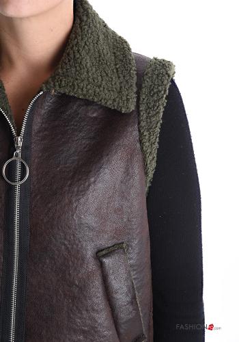 Smanicato ecopelle senza fodera con tasche con zip - ph 4