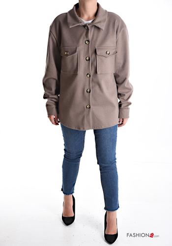 long sleeve with collar Jacket with buttons without lining with pockets - ph 5