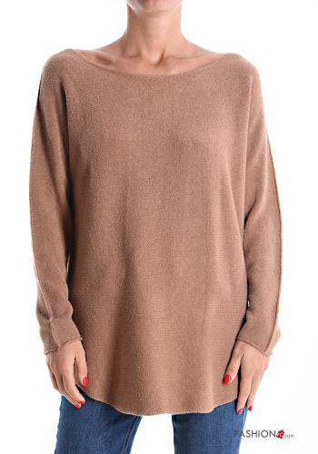Jersey manga larga escote barco