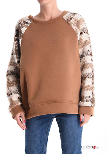 Felpa in Cotone maniche lunghe girocollo - ph 1