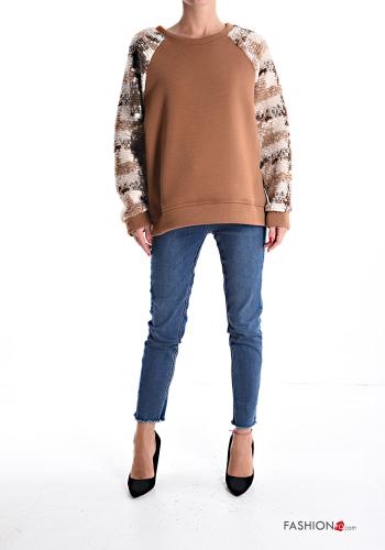 Felpa in Cotone maniche lunghe girocollo - ph 5