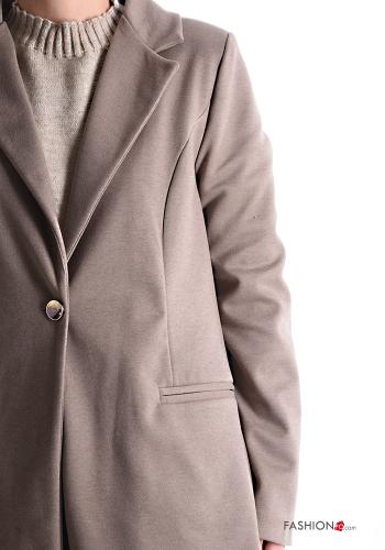Cappotto con fodera con bottoni con tasche - ph 4