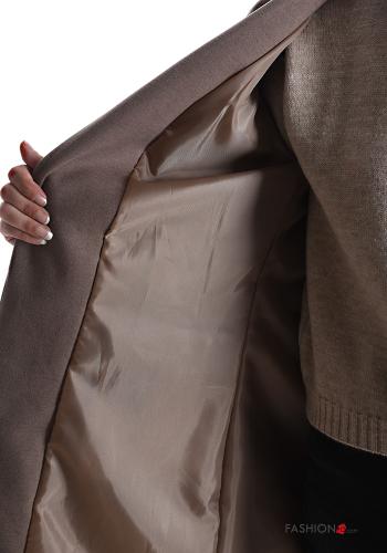 Cappotto con fodera con bottoni con tasche - ph 5