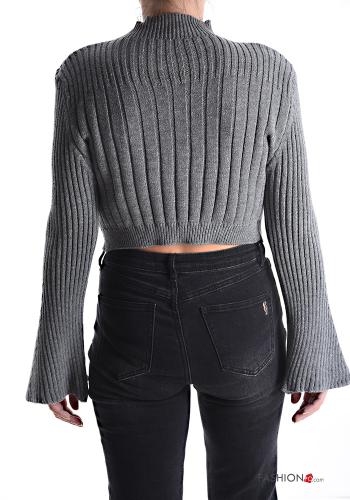 Ribbed mini long sleeve Sweater Rollneck - ph 2