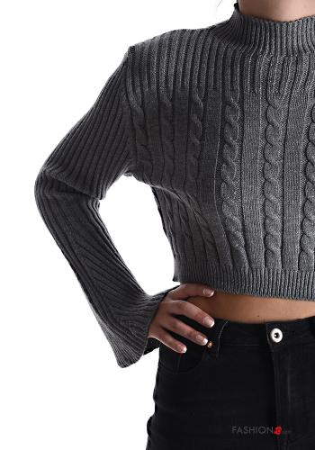 Ribbed mini long sleeve Sweater Rollneck - ph 4