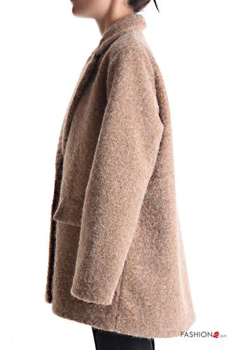 extra long sleeve Coat with buttons with lining - ph 3