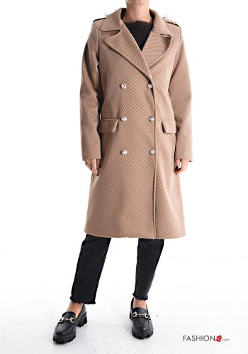 Cappotto con fodera con bottoni con tasche - ph 1