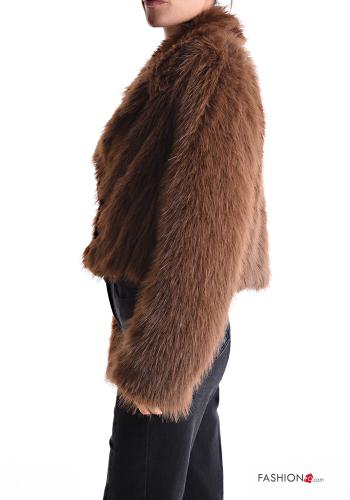 Cappotto pelliccia sintetica corto con fodera - ph 3
