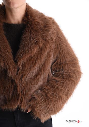Cappotto pelliccia sintetica corto con fodera - ph 4