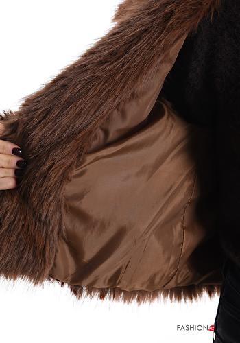 Cappotto pelliccia sintetica corto con fodera - ph 6