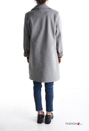 Cappotto con fodera con bottoni con tasche - ph 2
