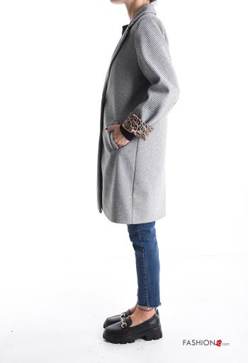 Cappotto con fodera con bottoni con tasche - ph 3