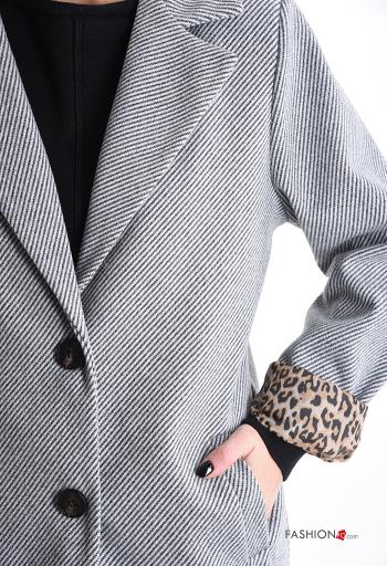Cappotto con fodera con bottoni con tasche - ph 4