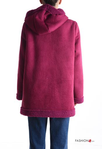 Cappotto senza fodera con tasche con zip con cappuccio - ph 2