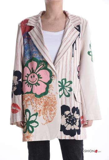 Giacca oversize con bottoni con fodera - ph 1