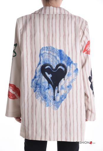 Giacca oversize con bottoni con fodera - ph 2