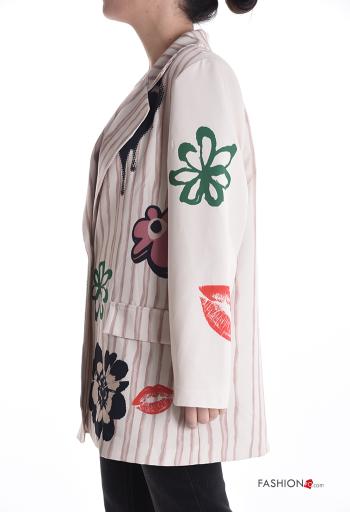 Giacca oversize con bottoni con fodera - ph 3