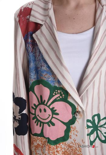 Giacca oversize con bottoni con fodera - ph 4