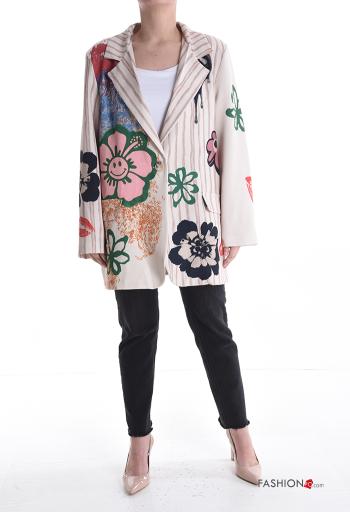 Giacca oversize con bottoni con fodera - ph 5