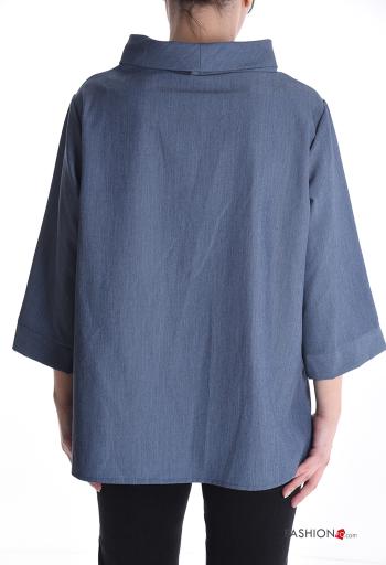 Blusa de cuello alto manga tres cuartos - ph 2