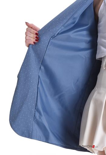 Blazer brillante con tachuelas con forro - ph 6