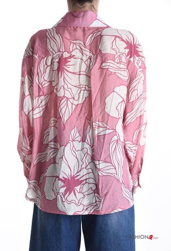 Camisa manga larga con cuello Estampado Floral con botones - ph 2