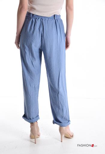 Pantalone con elastico con tasche con cintura in stoffa - ph 2