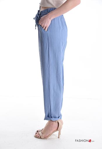 Pantalone con elastico con tasche con cintura in stoffa - ph 3