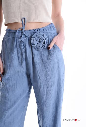 Pantalone con elastico con tasche con cintura in stoffa - ph 4