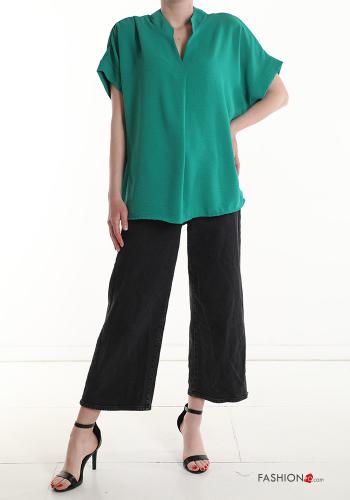 Blusa manga curta gola V - ph 5