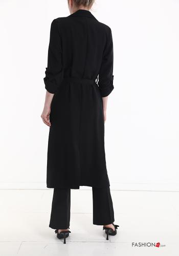 Imperméable croisé avec ceinture en tissu - ph 2