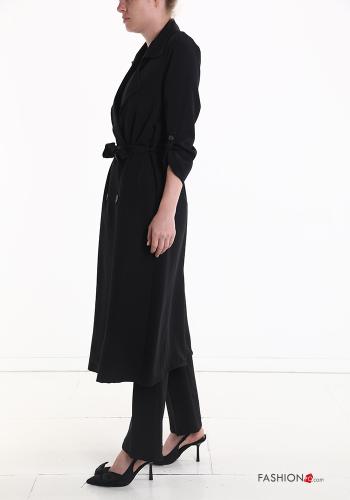 Imperméable croisé avec ceinture en tissu - ph 3
