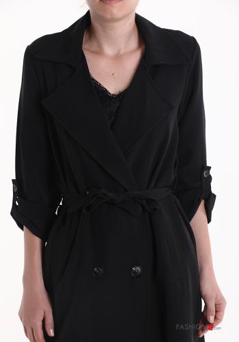 Imperméable croisé avec ceinture en tissu - ph 4
