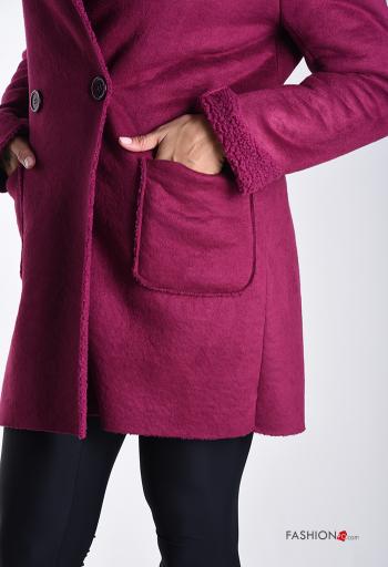 Coat with buttons without lining with pockets - ph 4