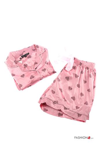 Pijama completo estampado de corazón - ph 1