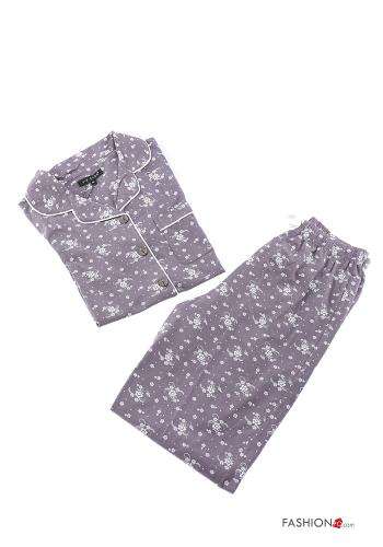 Pigiama completo in Cotone Fantasia floreale - ph 1