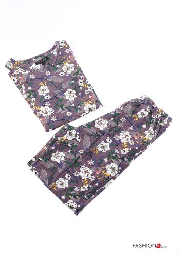 Pigiama completo in Cotone Fantasia floreale - ph 1