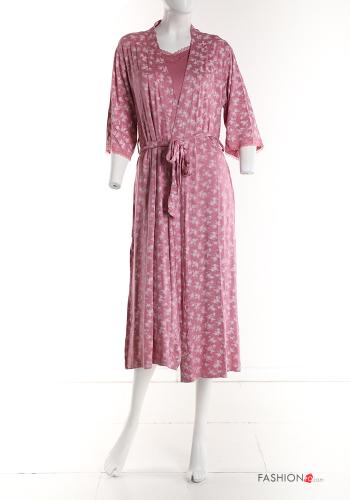 Pijama em Algodão Floral - ph 2